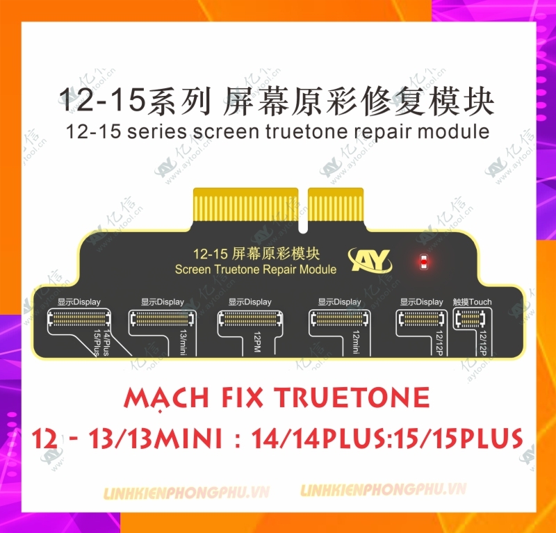 Box AYTool-A108 sửa Face - Fix pin - Fix Truetone - Làm cáp loa - làm Camera